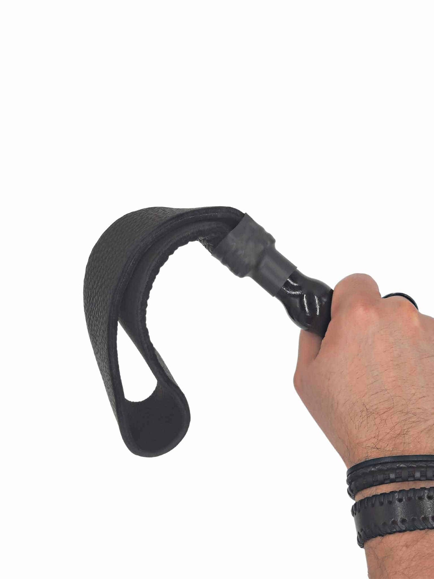 Bull Hide Long Crop Paddle